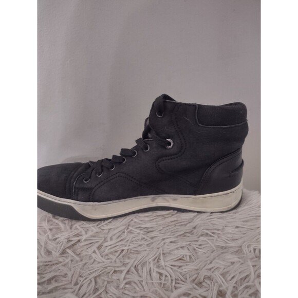 Lanvin of Paris  High Top Lace Up Sneaker Sz UK 8 US 9 Black Leather main image 8